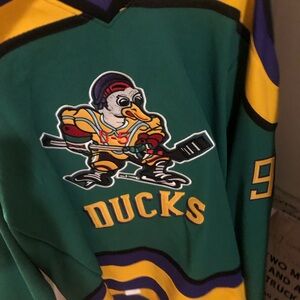 Green and Yellow Ducks Hockey Jersey
